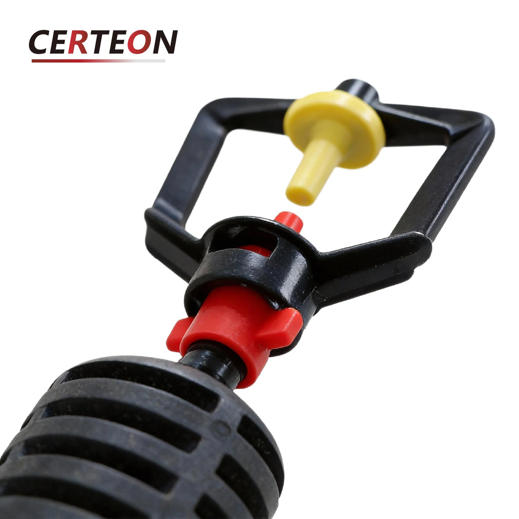 10 Pack Mist Nozzle Kit 360° Rotating Hanging Irrigation Nozzles Greenhouse Cooling Mist Spray Garden Water System Agriculture