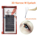 MARIA 3D Narrow W Shape Eyelashes Hand Premium lashes Soft Light Natural Lashes Extension Supplies Makeup Mesh Net Cross