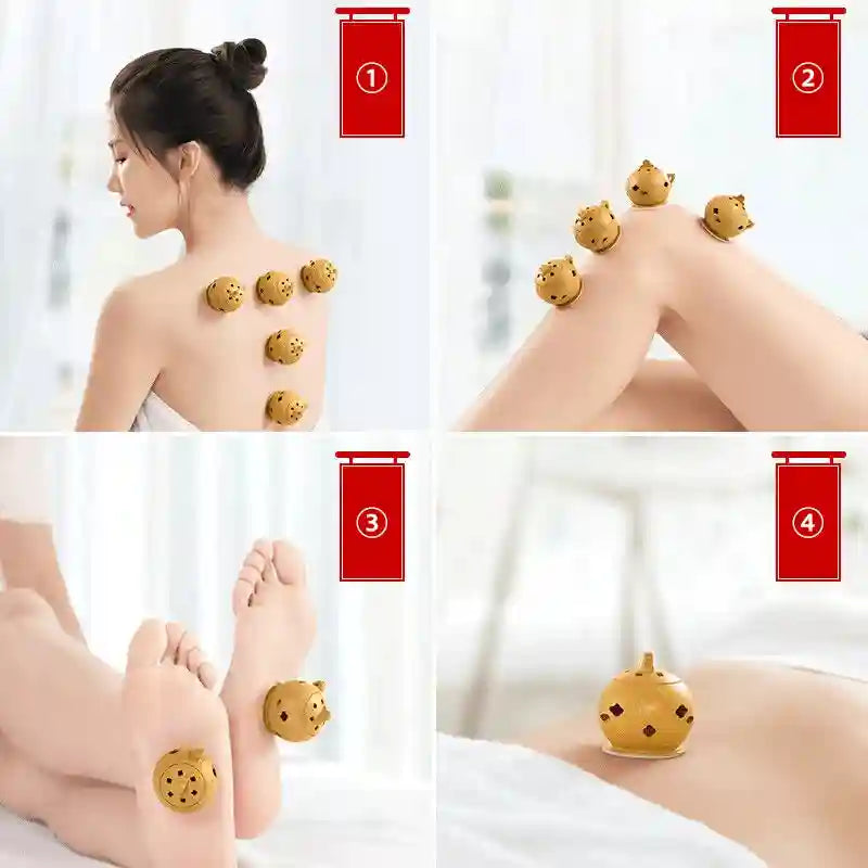 Portable Thermal Moxibustion Pot for Targeted Muscle Relief - Tidesmit Massage Roller Tidesmit