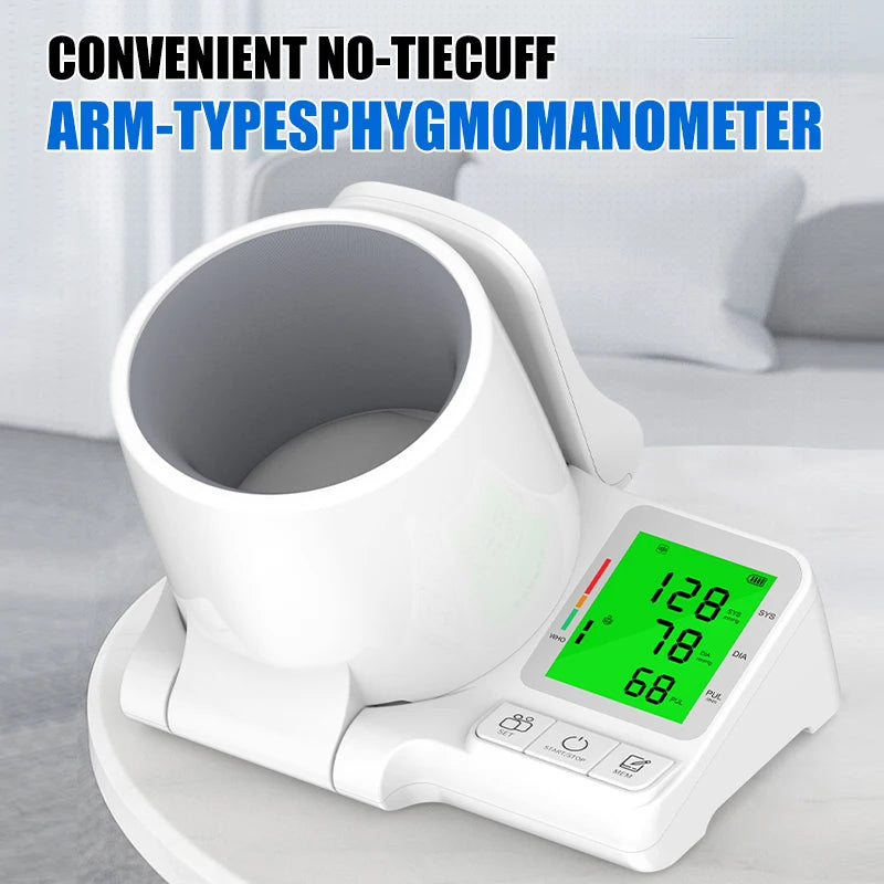 AiQUE Clinic Blood Pressure Monitor Automatic Tunnel Tonometer Digital Upper Arm Sphygmomanometer Tensiometer BP Machine Pulse