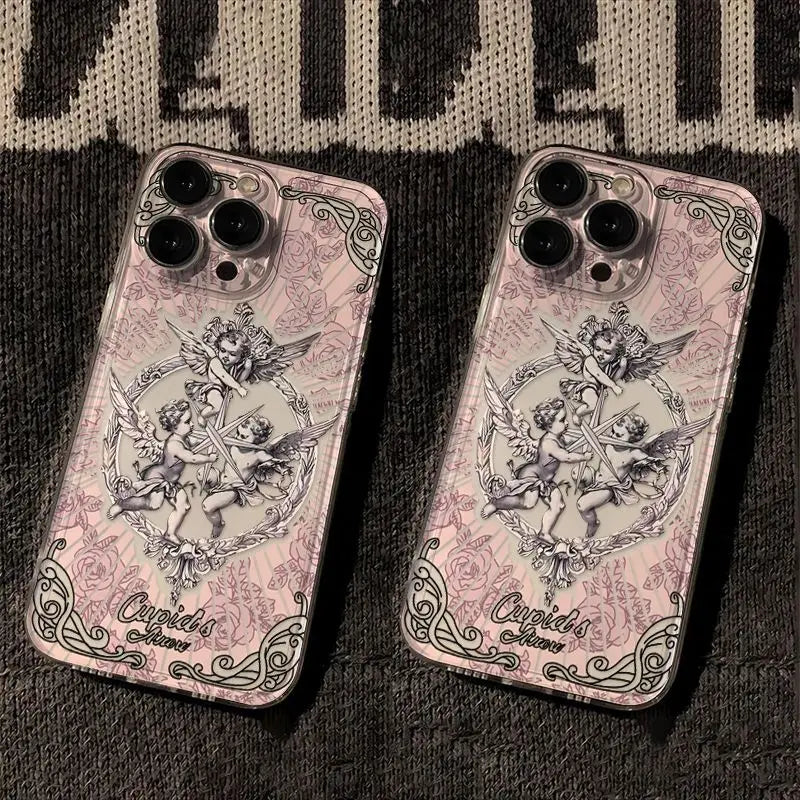 Cupid Angel iPhone Case - Shock-Absorbing Protective Cover by Tidesmit Tidesmit