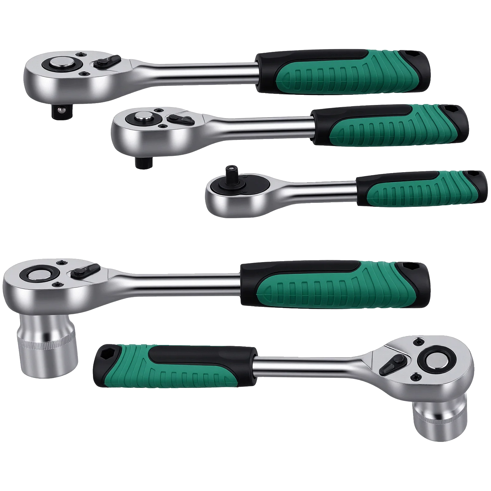 Podofo 216 Piece Mechanic Tool Set, 1/4" 3/8" 1/2" Socket Wrench Sets with 24-Tooth Ratchet Wrench, for Automotive Motorcycle Repair & Household
