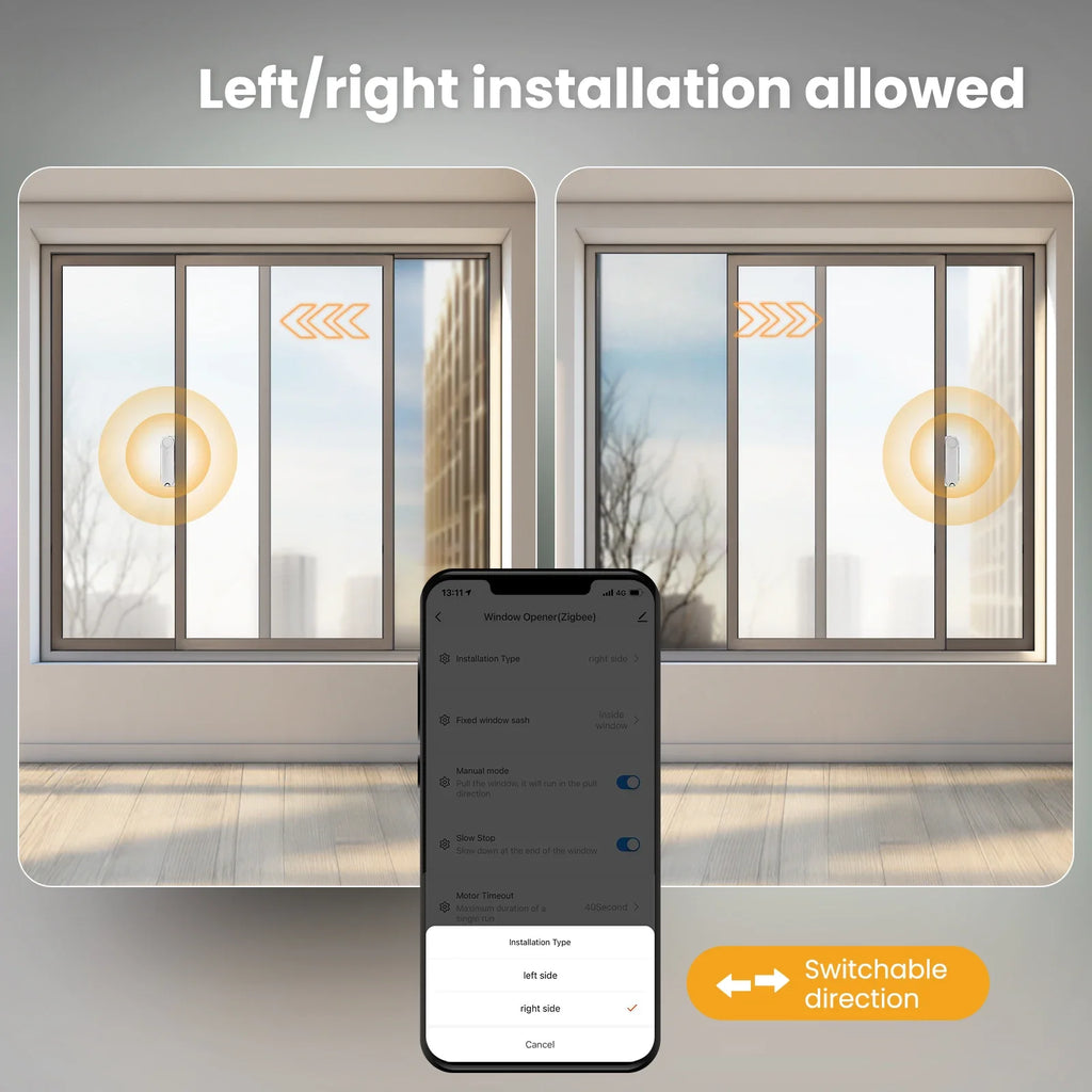 Zigbee Smart Window Pusher | Automatic Solar Powered Window Opener Tidesmit