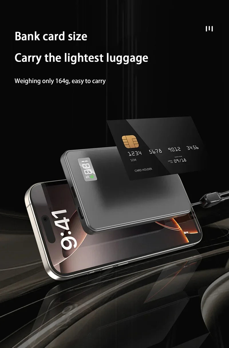 Magnetic Wireless Power Bank 50000mAh 120W Fast Charge for Devices Tidesmit