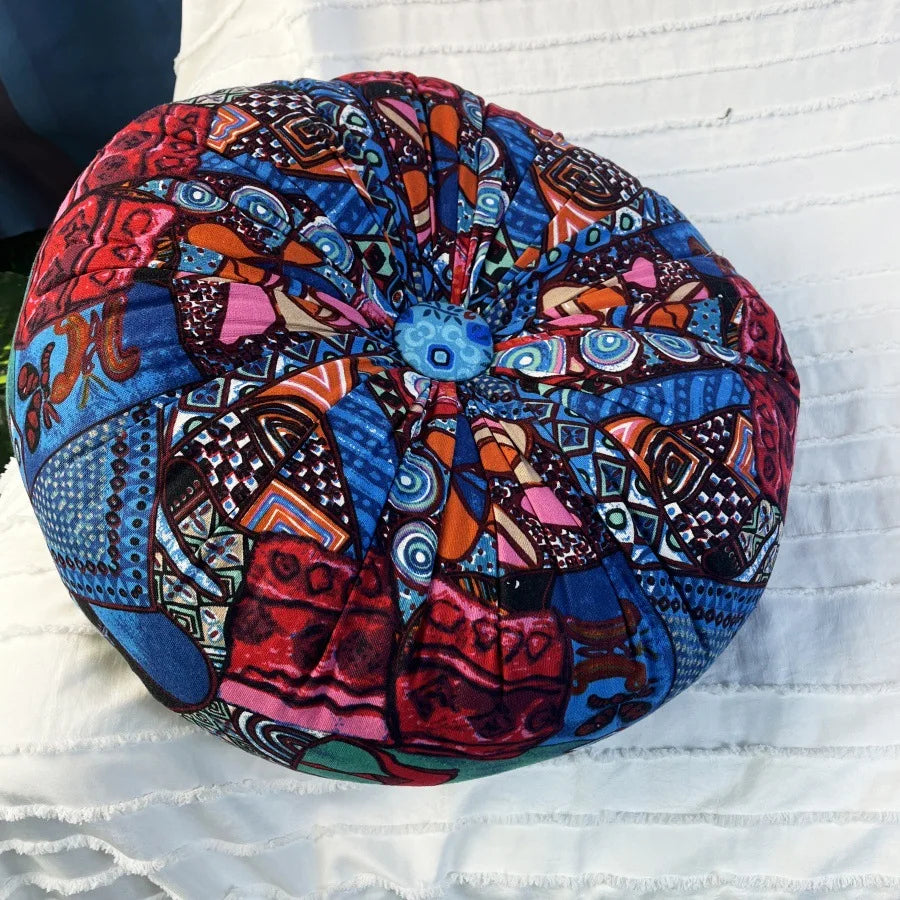 Floor Pillow Round Large Pillow Seating Meditation Pillow Inserts Bohemian Cushion Mandala Circle Cushion for Indoor Outdoor