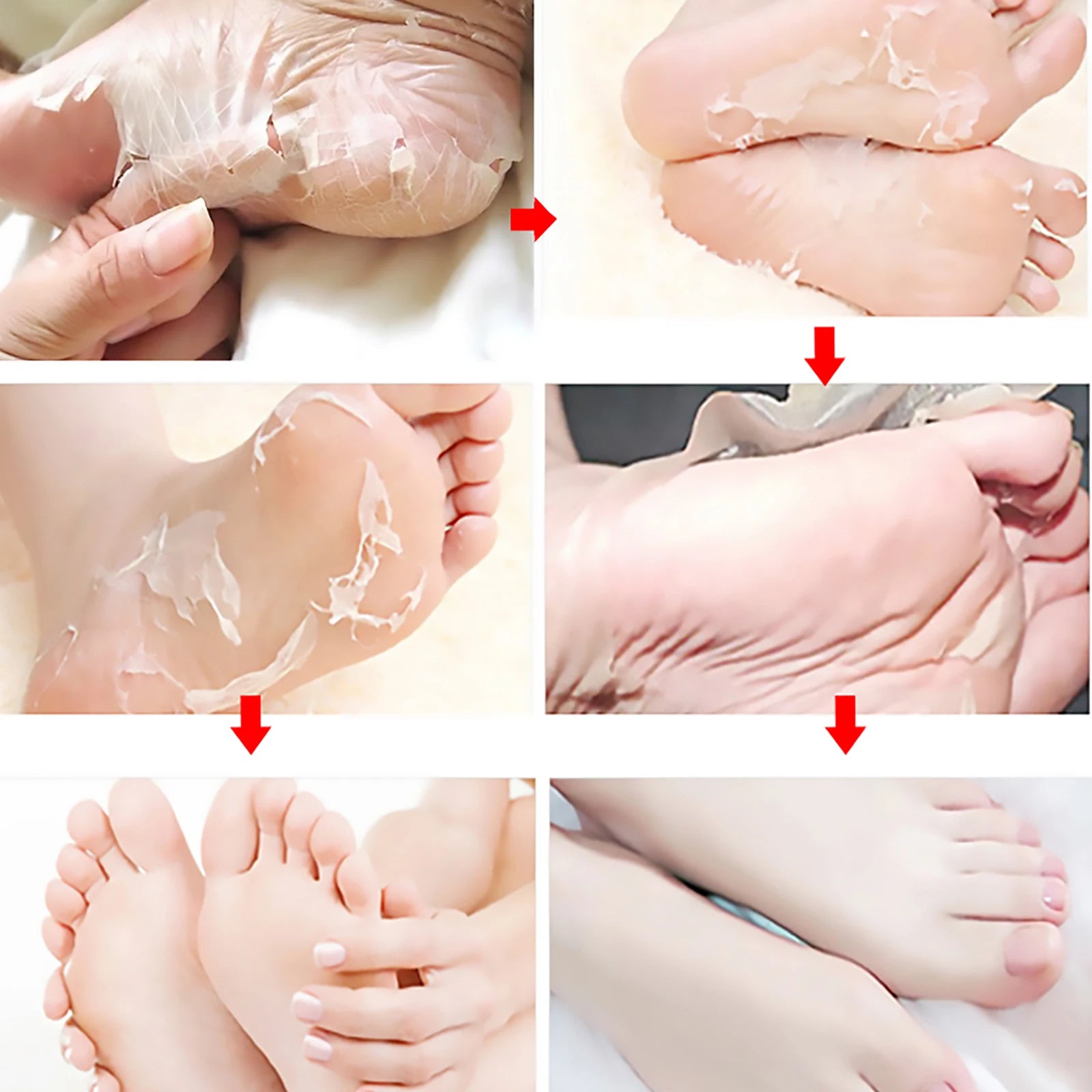 Exfoliating Foot Peel Mask - Apple Extract Callus Remover (5-15 Pack) Scrubs Treatments Tidesmit
