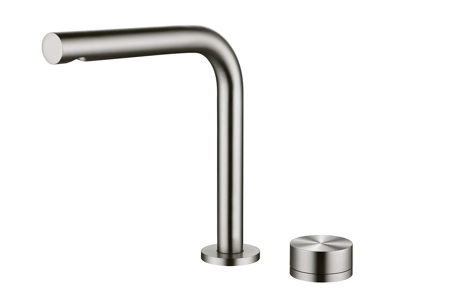 Brass 2 Hole Bathroom Basin Faucet Rotating Widespread Grey/Nickel/Chrome Hot & Cold Mixer Sink Tap for Bathroom