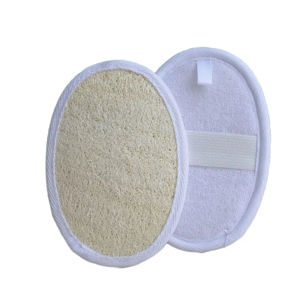 Natural Loofah Exfoliating Body Scrubber – Eco-Friendly Bath Sponge Pad Scrubs Treatments Tidesmit
