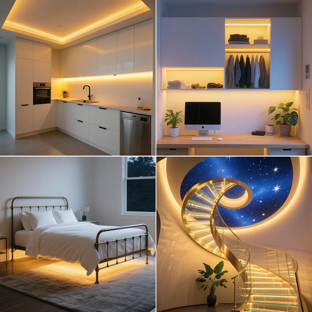 Dimmable 220V COB LED Light With Dimmer EU Power Kit Neon Strip 288Leds/M Waterproof Garden Room Home Bar Lighting Flexible Lamp