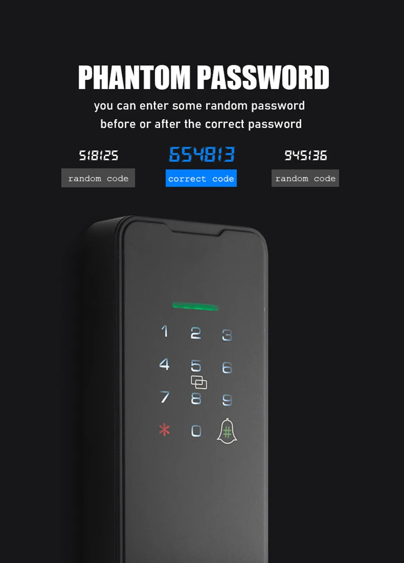 Tuya Wifi Fingerprint Smart Door Lock Digital Electronic Lock Remote Unlock Keyless Security Anti-theft Smart Home Hotel Office