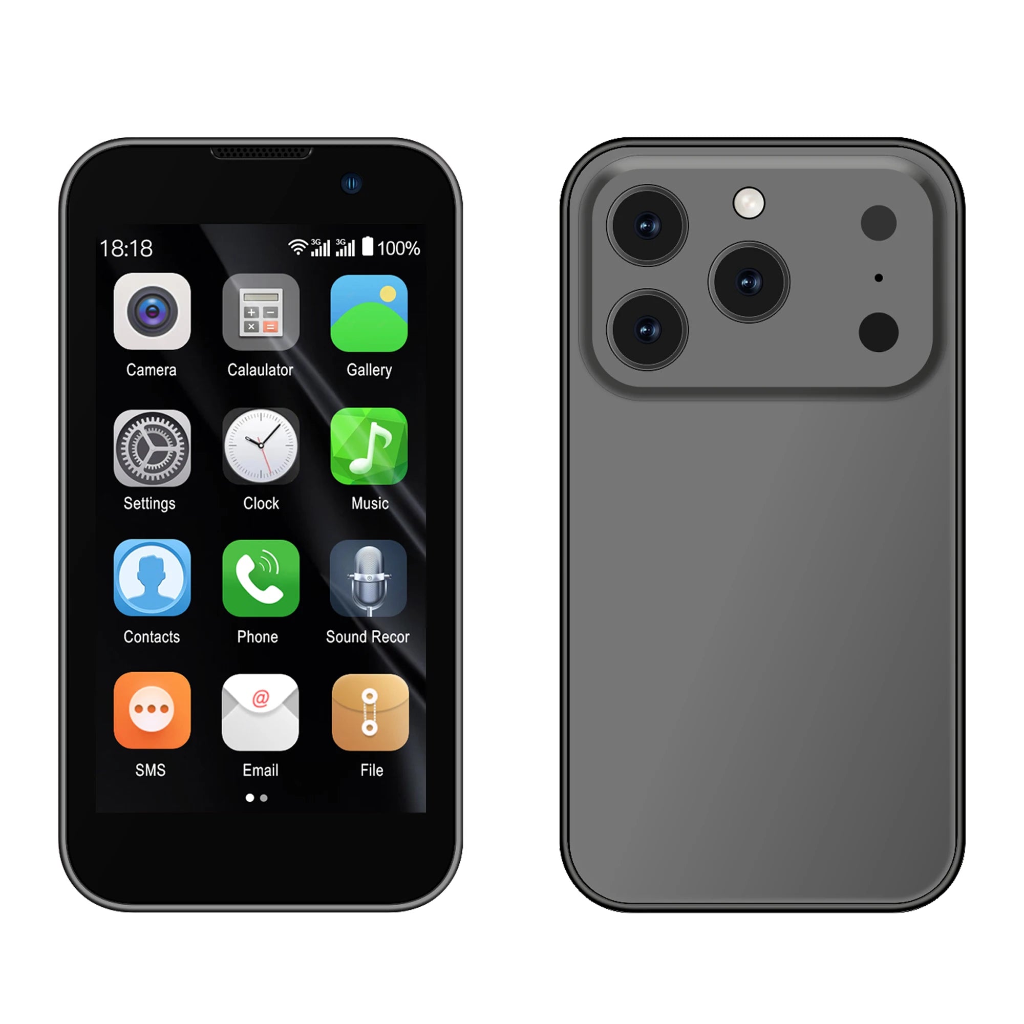 NEW SERVO 17SE Mini Smartphone 3G WCDMA Android 9.0 Dual SIM Standby 2GB+16GB Wifi GPS Play Store Pocket Smart Phone 3.0 Display