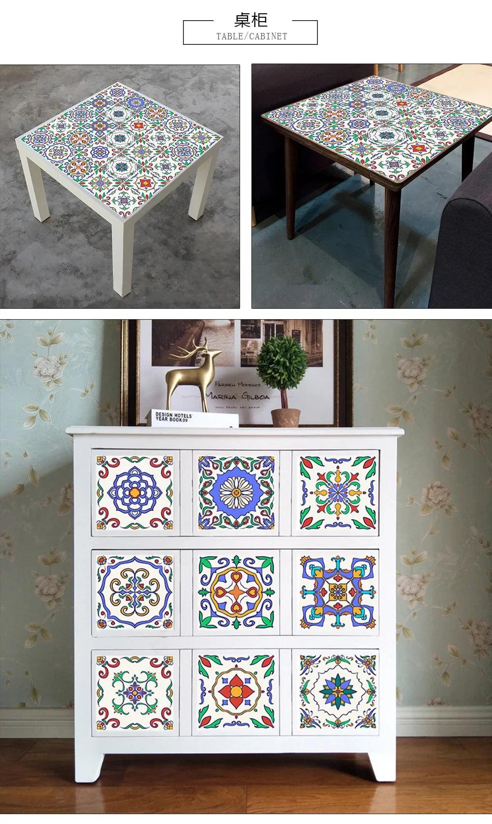 10pcs/set 10/15/20/30cm Flat Marble Mosaic Hard Tiles Wall Sticker Kitchen Bathroom Floor Diagonal Decor Wallpaper PVC Art Mural