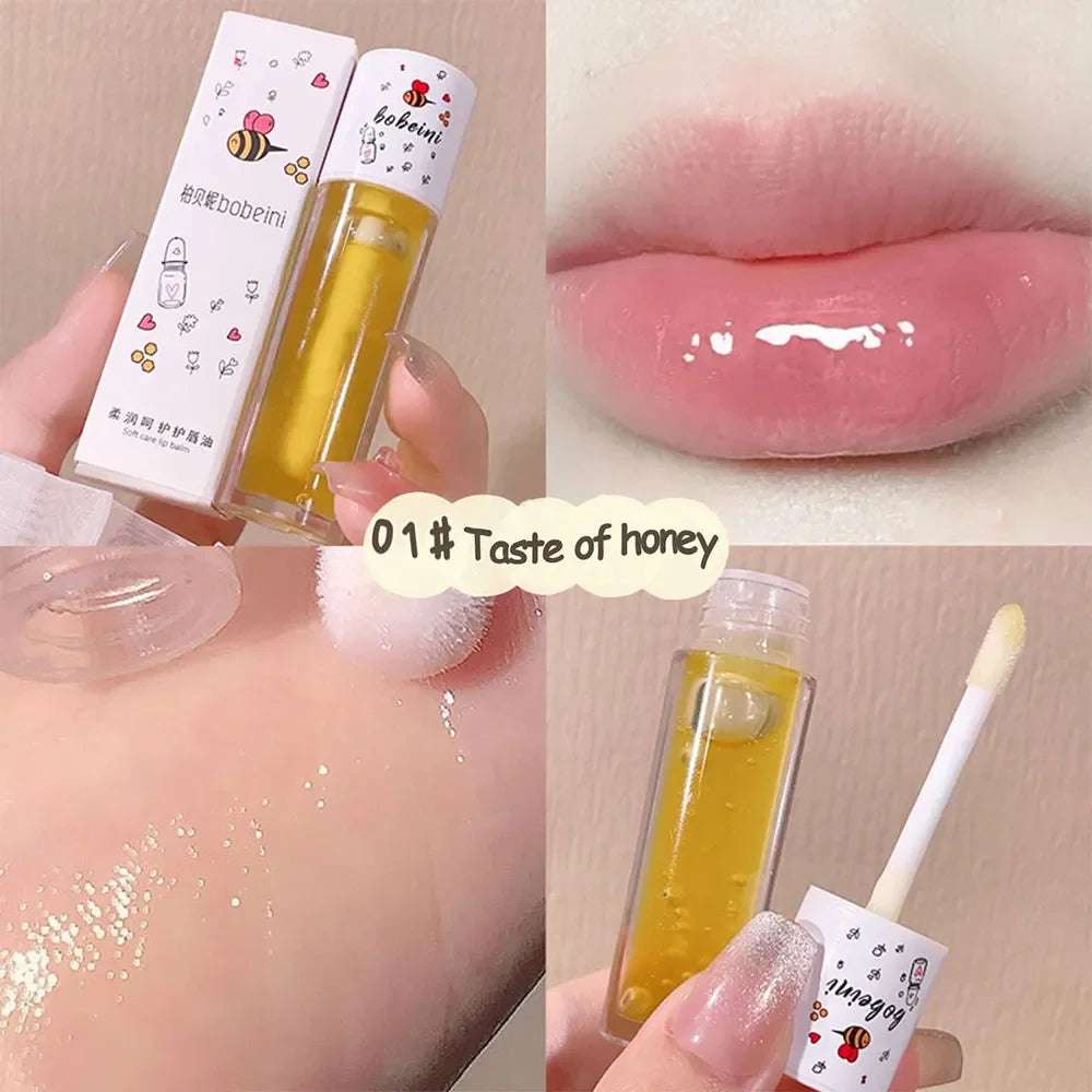 Peach Milk Lip Oil - Nourishing Moisturizing Lip Treatment Balm Lip Care Taste of honey China Mainland Tidesmit