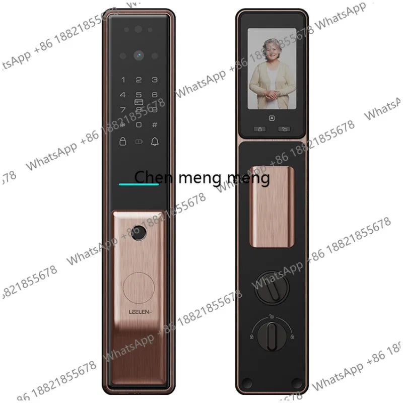 Cerraduras Electronica Security Deadbolt Door Lock Fingerprint 3D Face Recognition Smart Lock With Camera