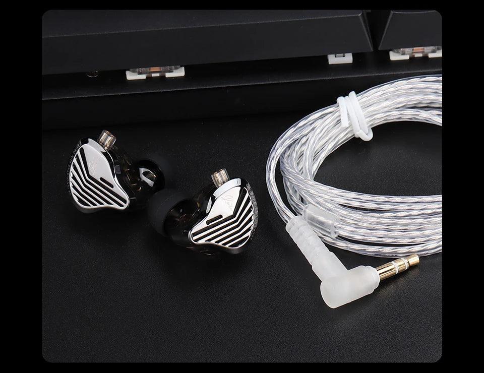 Wired Metal HiFi Bass Earbuds with Mic by Tidesmit - 3.5mm & Type-C Tidesmit