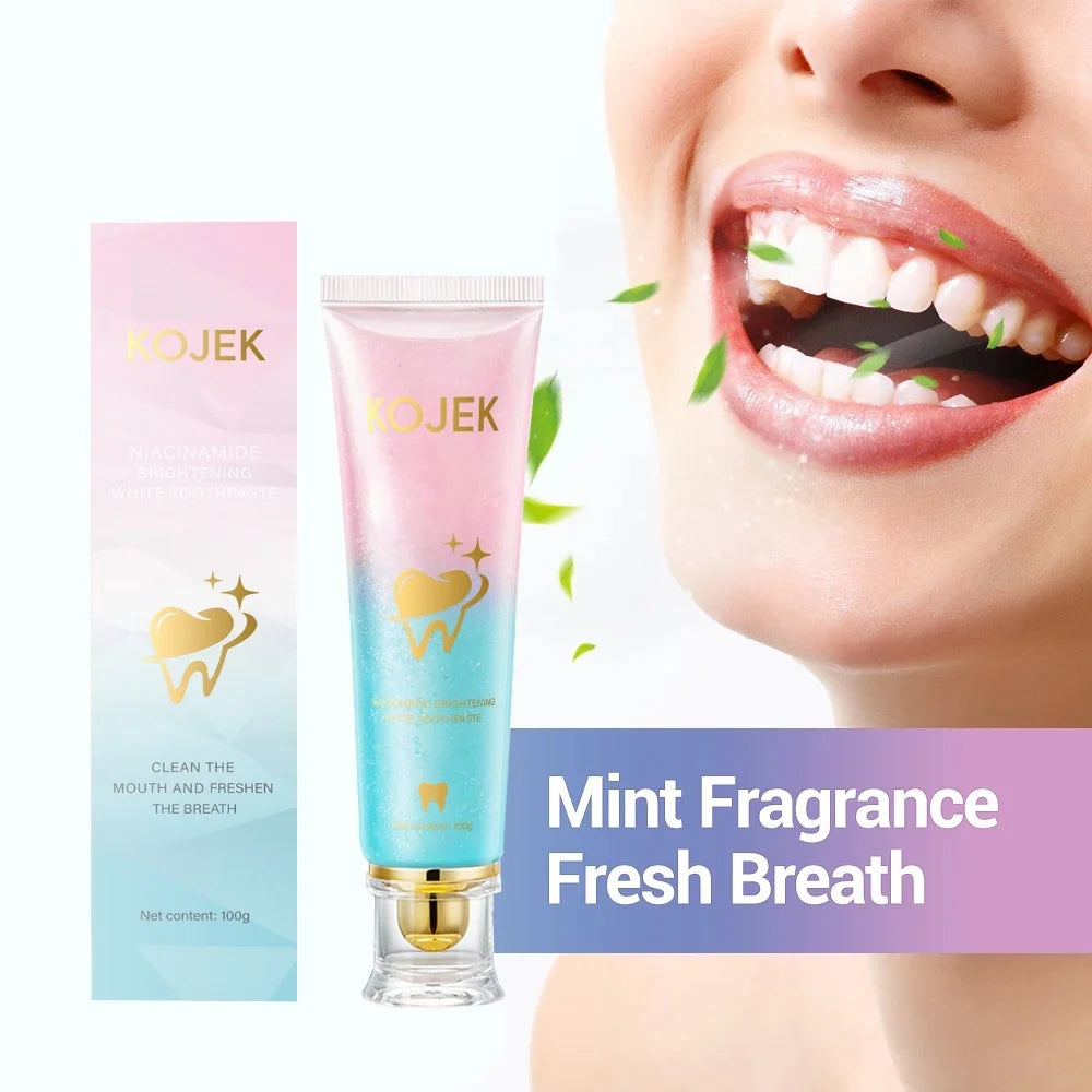 Tidesmit Niacinamide teeth whitening toothpaste for removing dental stains and plaque for fresh breath