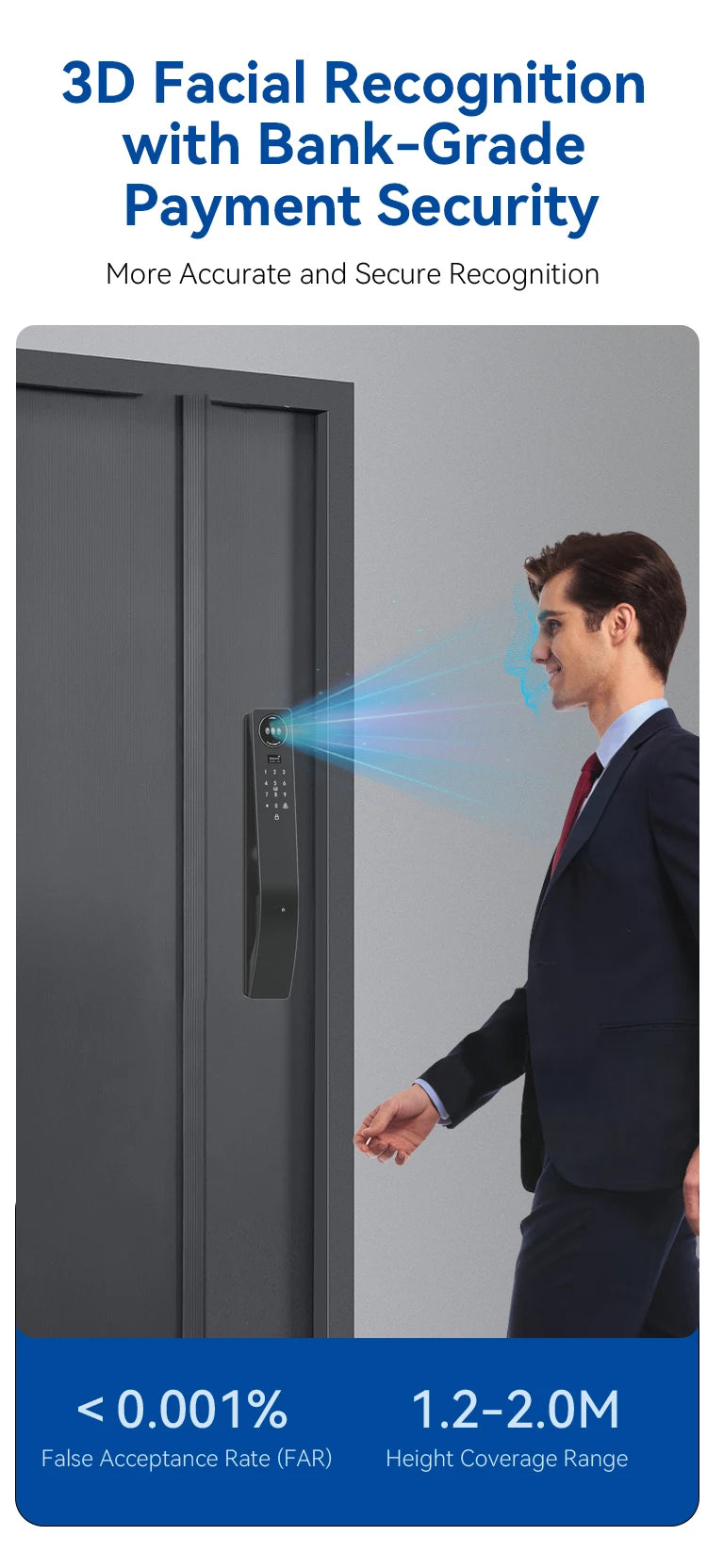 Smart Door Lock Tuya Wifi Smart Fingerprint Cerradura Inteligente Digital Safe Door With Camera Lock For Home