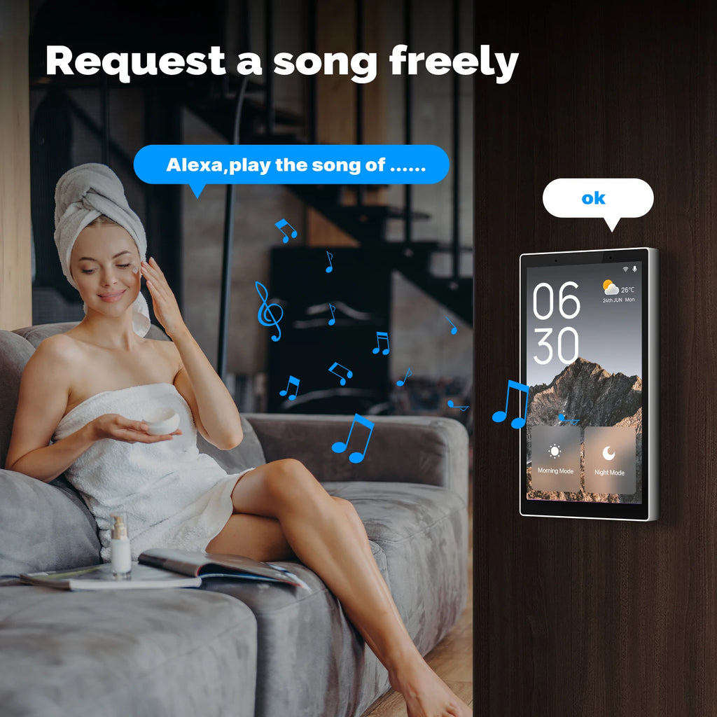 Smart Home Control Panel: 5-Inch WiFi & ZigBee Centralized Hub Tidesmit