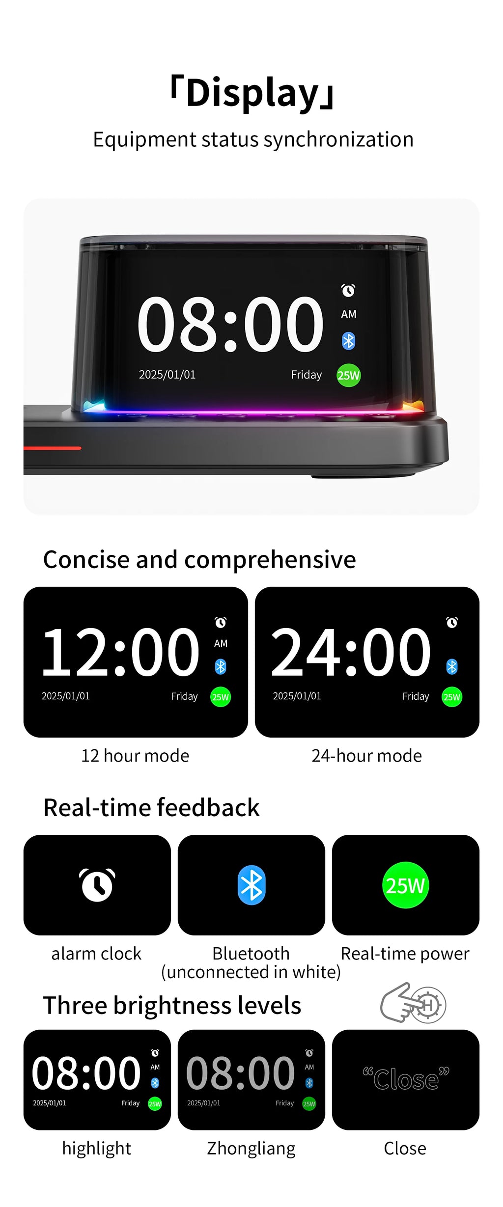5-in-1 Magnetic Wireless Charger Stand with Speaker - 25W Qi2 Certified Tidesmit