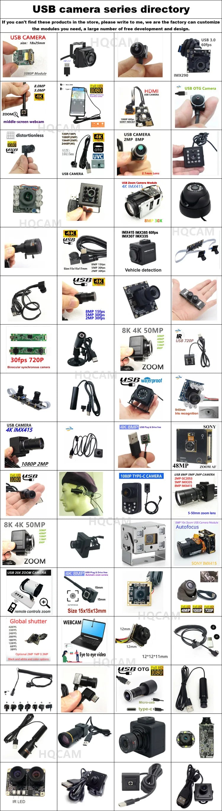 Type-c Outdoor IP65 5MP 1080P 720P 940nm IR Night Vision Webcam Waterproof mini Usb Camera Dashcam Vehicle Android Driver Free