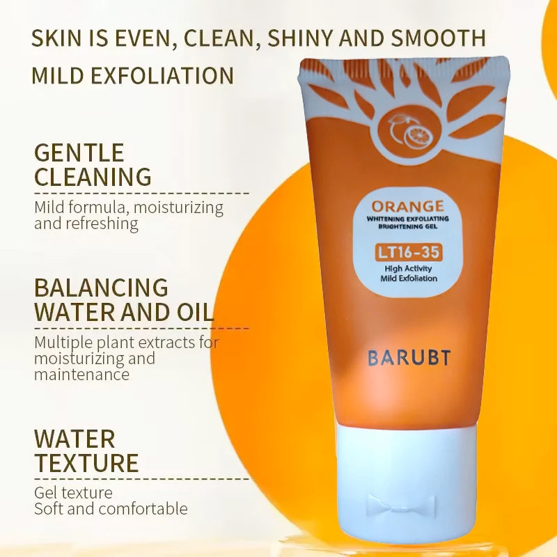 Orange Exfoliating Gel 50g | Gentle Face & Body Scrub for Smooth Skin Scrubs Treatments Tidesmit