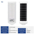 A set of 4000mAh outdoor solar street lamps, commercial area lighting, wall lamps, with motion sensor - white