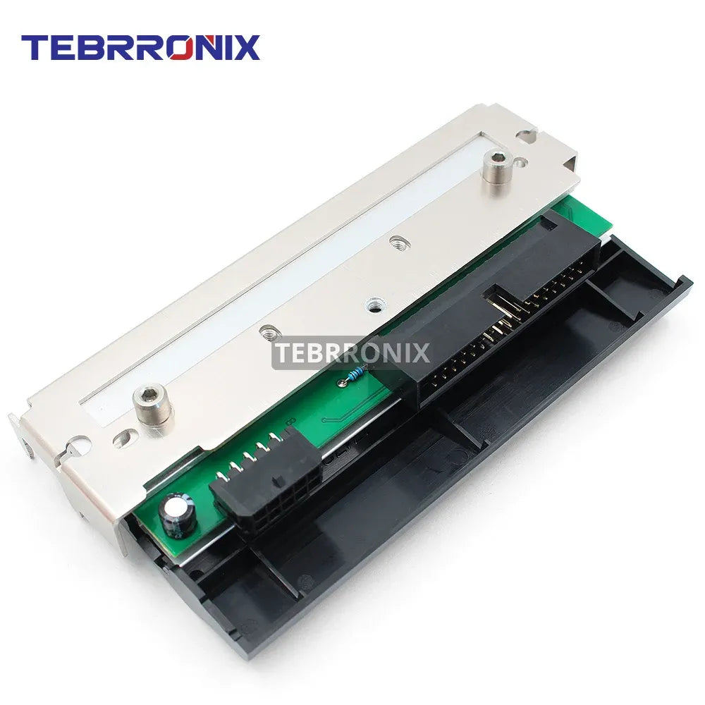 Thermal printhead assembly with exposed connector and turquoise ribbon