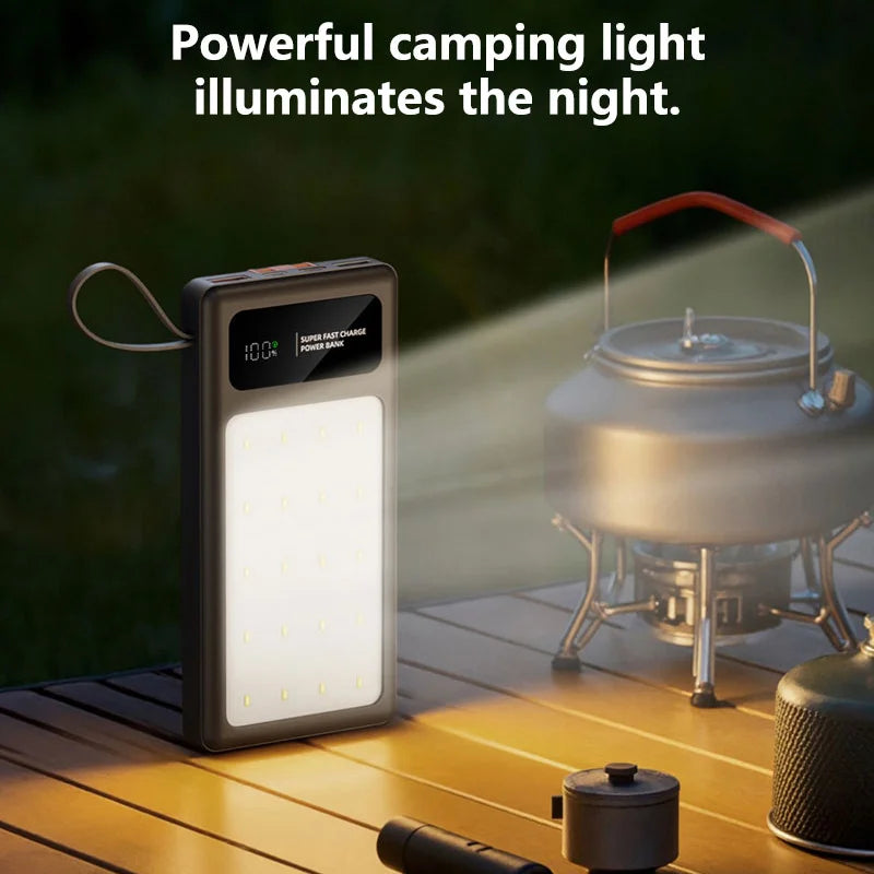 High Capacity Portable Power Bank - Fast Charging USB-C Travel Battery Tidesmit