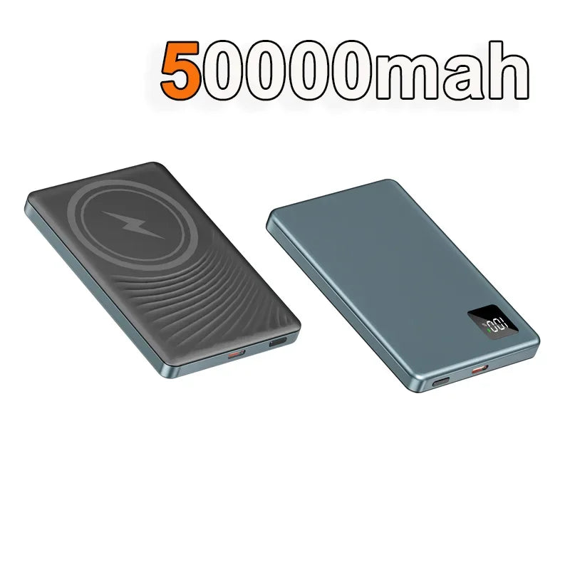 Tidesmit Magnetic Portable Charger 100000mAh PD Fast Power Bank Blue 50000mah Tidesmit