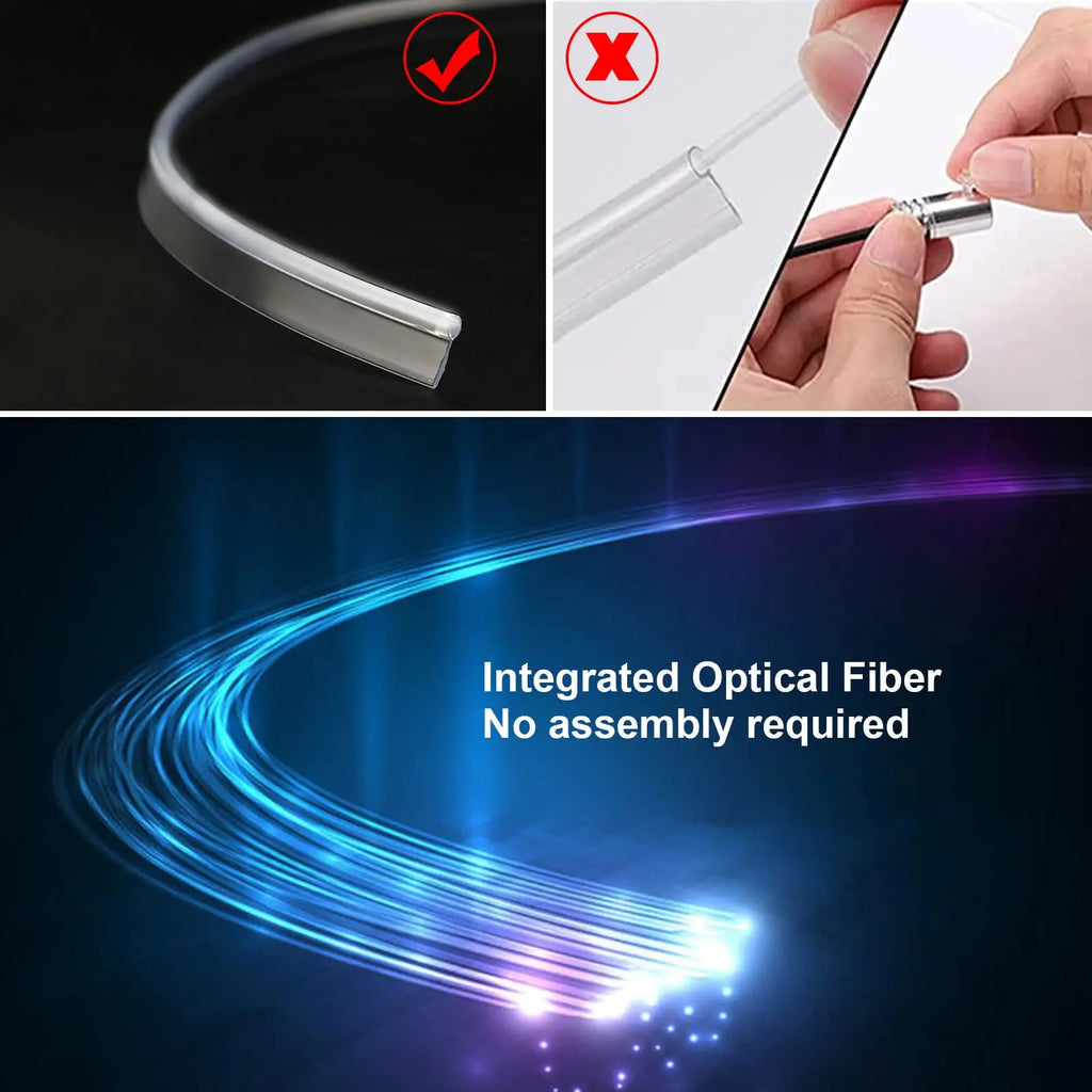 LED Car Interior Ambient Lighting Kit with RGB Smartphone Control Tidesmit