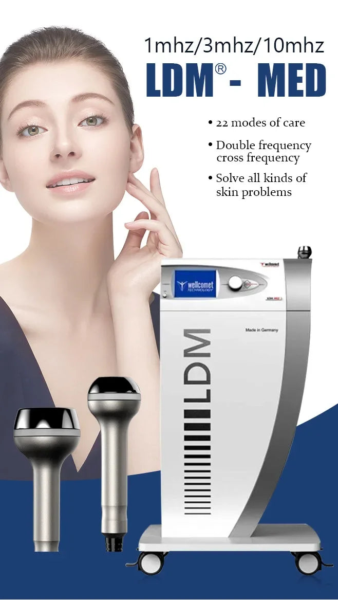 LDM-MED anti-aging beauty machine for professional face lifting, skin rejuvenation, and wrinkle removal therapy.