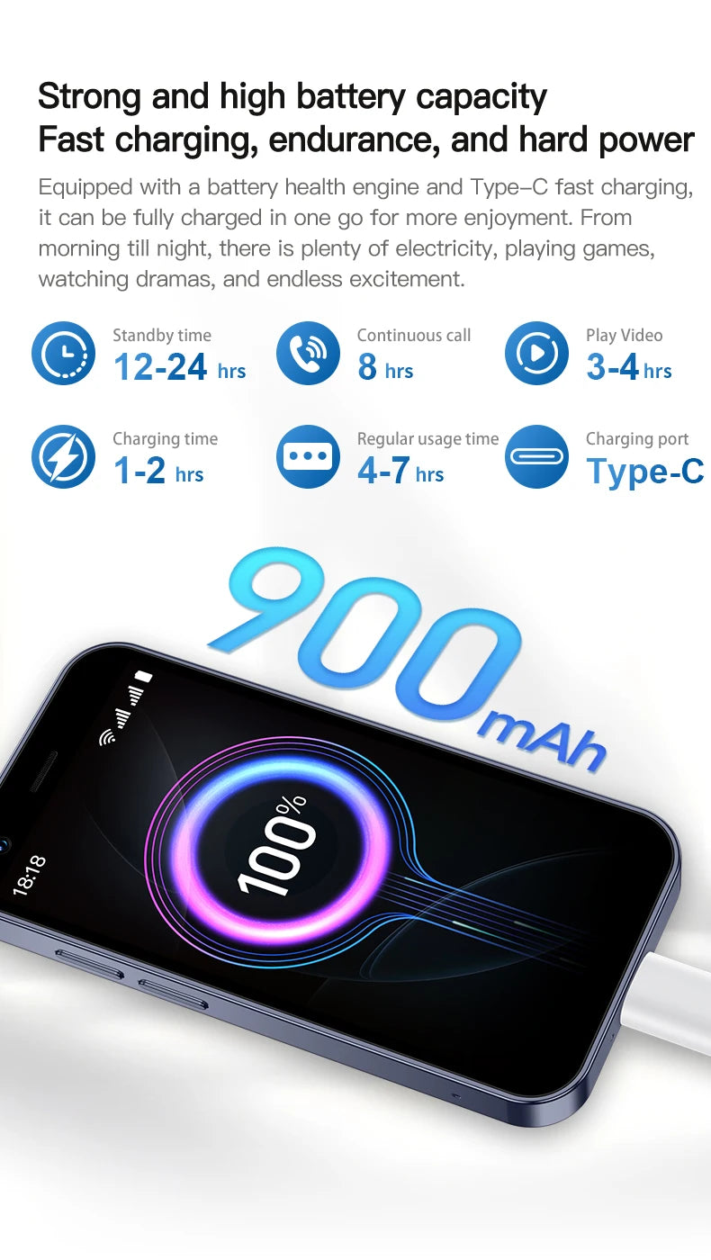 SERVO 18SE mini Smartphone 3.0inch HD Display 3G WCDMA 2GB+16GB GPS Android Small Portable Cellphone Dual SIM Standby Play Store
