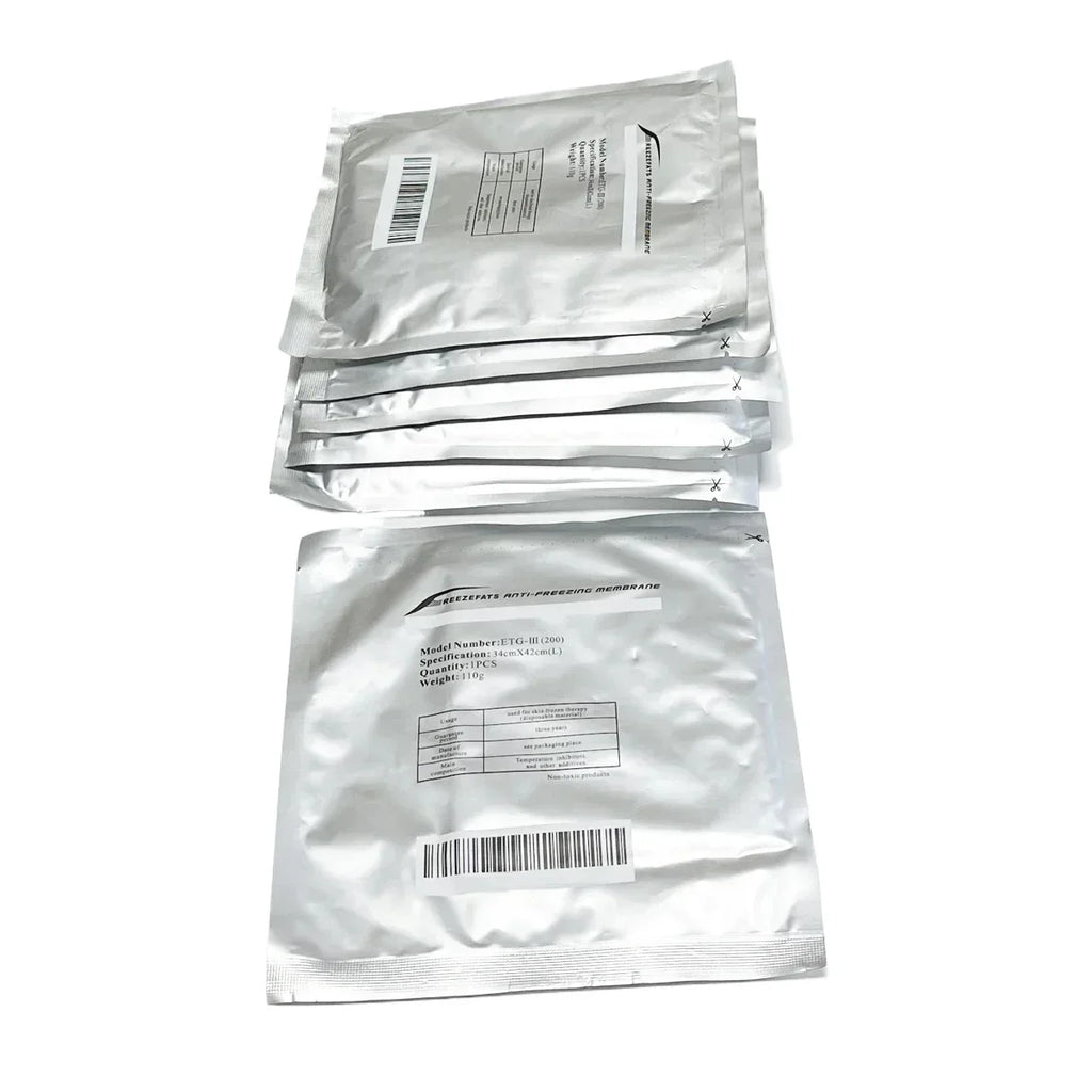 Fat Freezing Membranes for Cryolipolysis - Professional Grade 10 Pack Scrubs Treatments Tidesmit