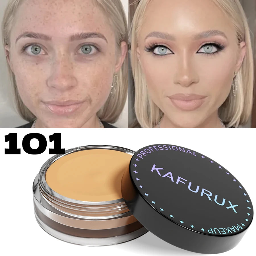 Tidesmit full coverage waterproof foundation swatch showing 9 natural matte shades for hiding scars and tattoos