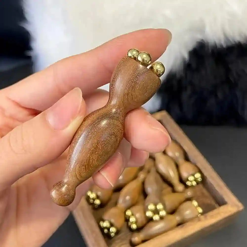 Gua Sha Eye Massage Tool – Brass Lotus Seedpod for Facial Puffiness Eye Massage Instrument Tidesmit
