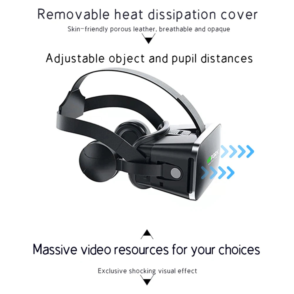 VR Headset for Smartphones with Bluetooth Control | Tidesmit Smart Glasses Tidesmit