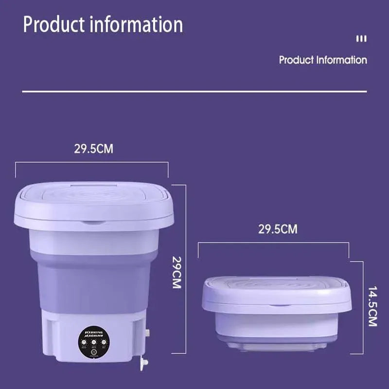 Tidesmit 8L Foldable Portable Washing Machine