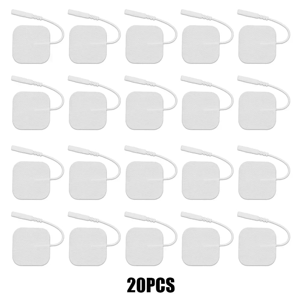 TENS Unit Electrode Pads Replacement 5x5cm - Self-Adhesive Tidesmit Body Shaping Massage Equipment 20pcs 4x4cm Tidesmit