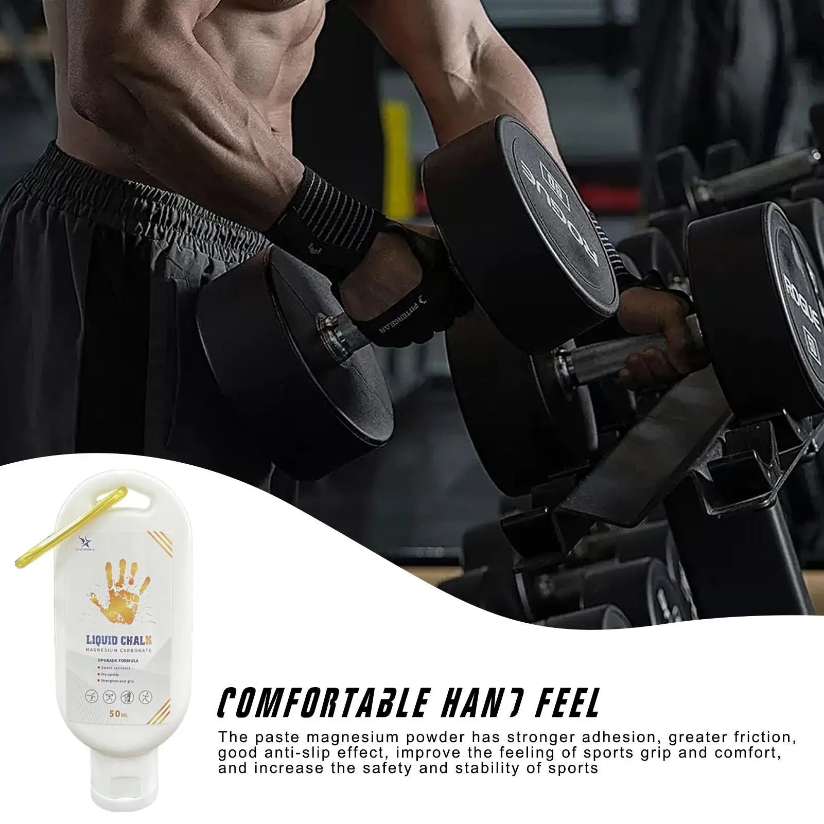 Sports Liquid Magnesium Powder Fitness Lifting Efficient Anti Slip sweat-absorbing Cream Grip Liquid Magnesium For Rock Climbing