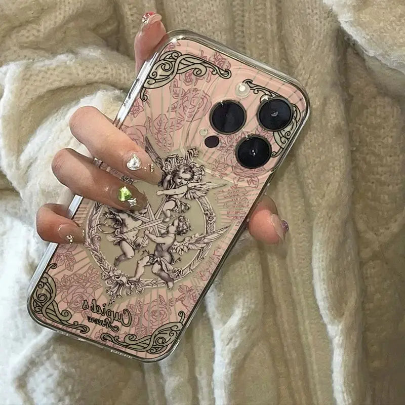 Cupid Angel iPhone Case - Shock-Absorbing Protective Cover by Tidesmit Tidesmit