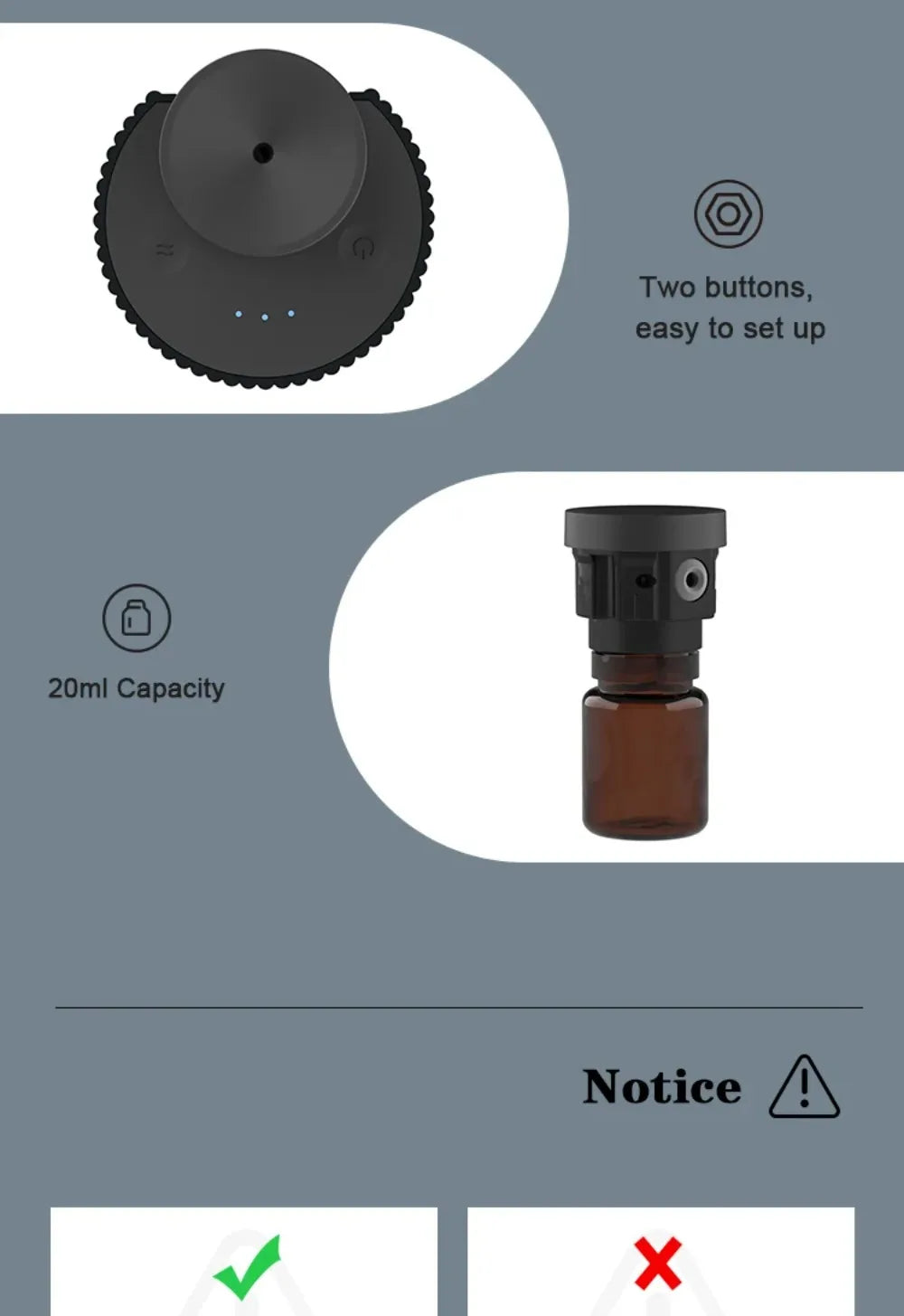 Car Essential Oil Diffuser Electric Smell Distributor for Home Capacity Waterless  Air Freshener Rechargeable Scent Diffusers