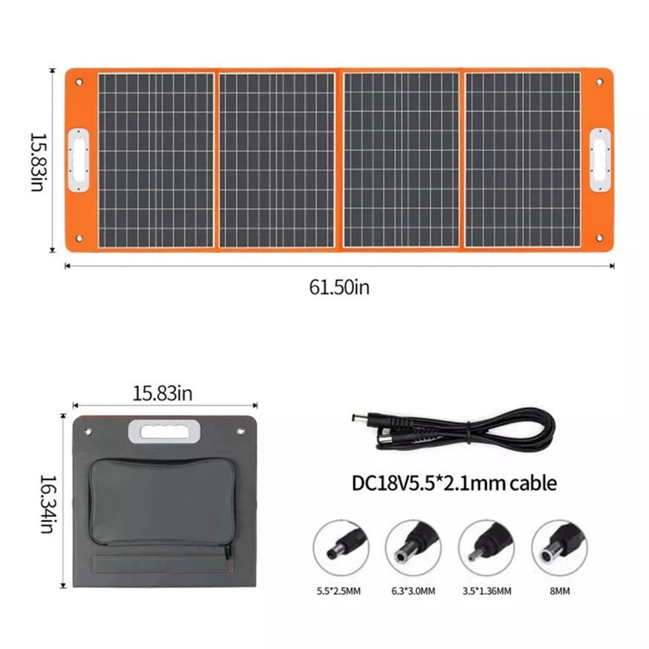 Portable Power Station 540Wh with 100W Solar Panel Kit | Tidesmit Tidesmit