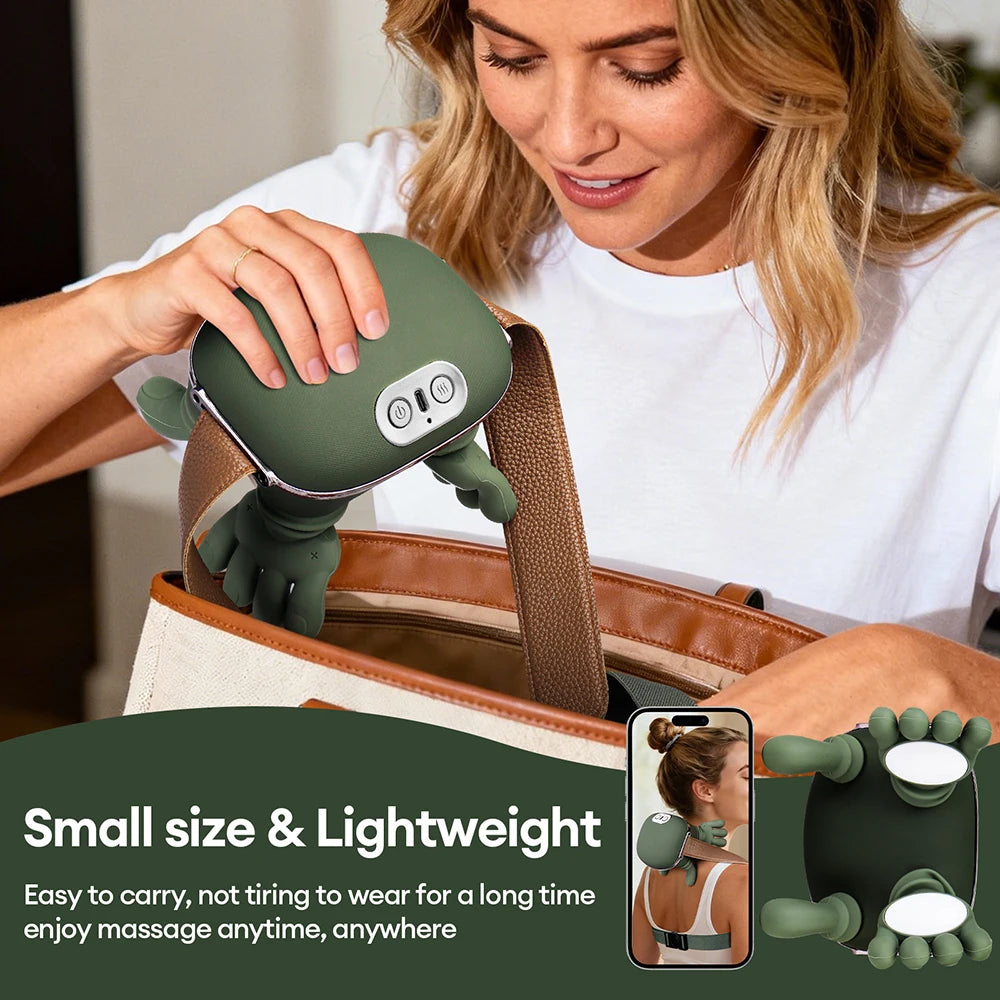 4D Neck and Shoulder Massager: Bionic Kneading Wireless Electric Massager Body Shaping Massage Equipment Tidesmit