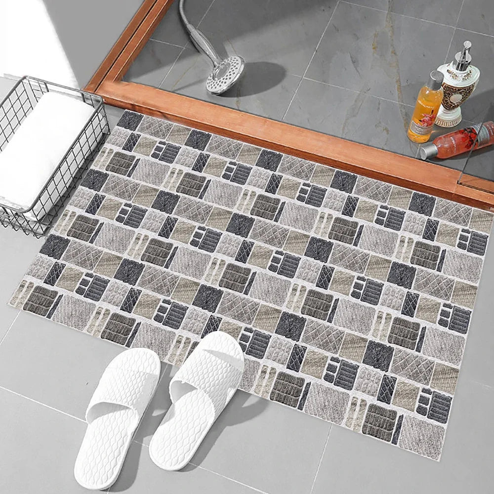 29 Styles Thickened Frosted Tiles Floor Sticker Kitchen Bathroom Home Renovation Wallpaper Waterproof Non-slip Art Wall Decals