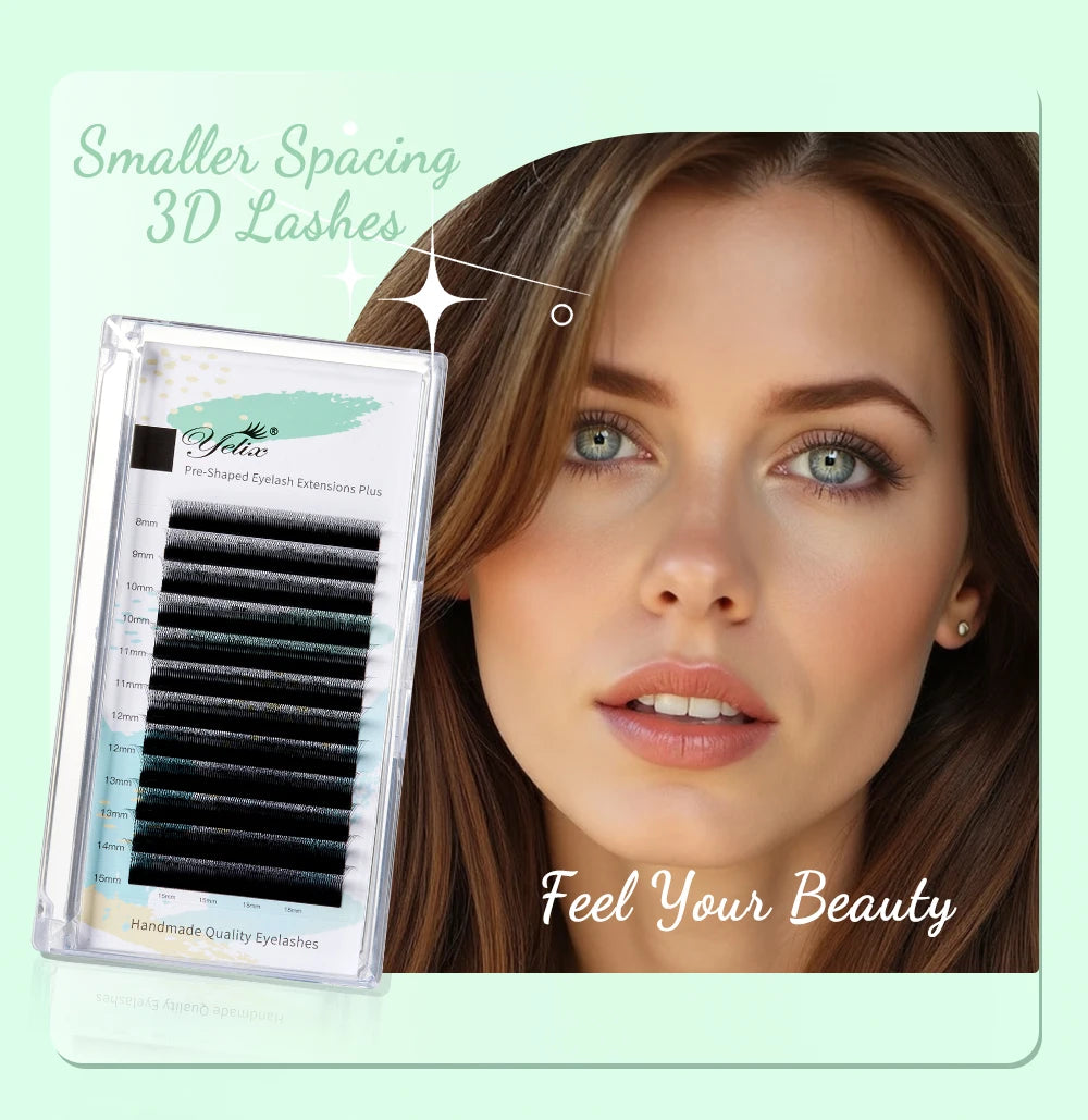 W Shape Premade Volume Fans - Wispy False Eyelashes by Tidesmit False Eyelashes Tidesmit