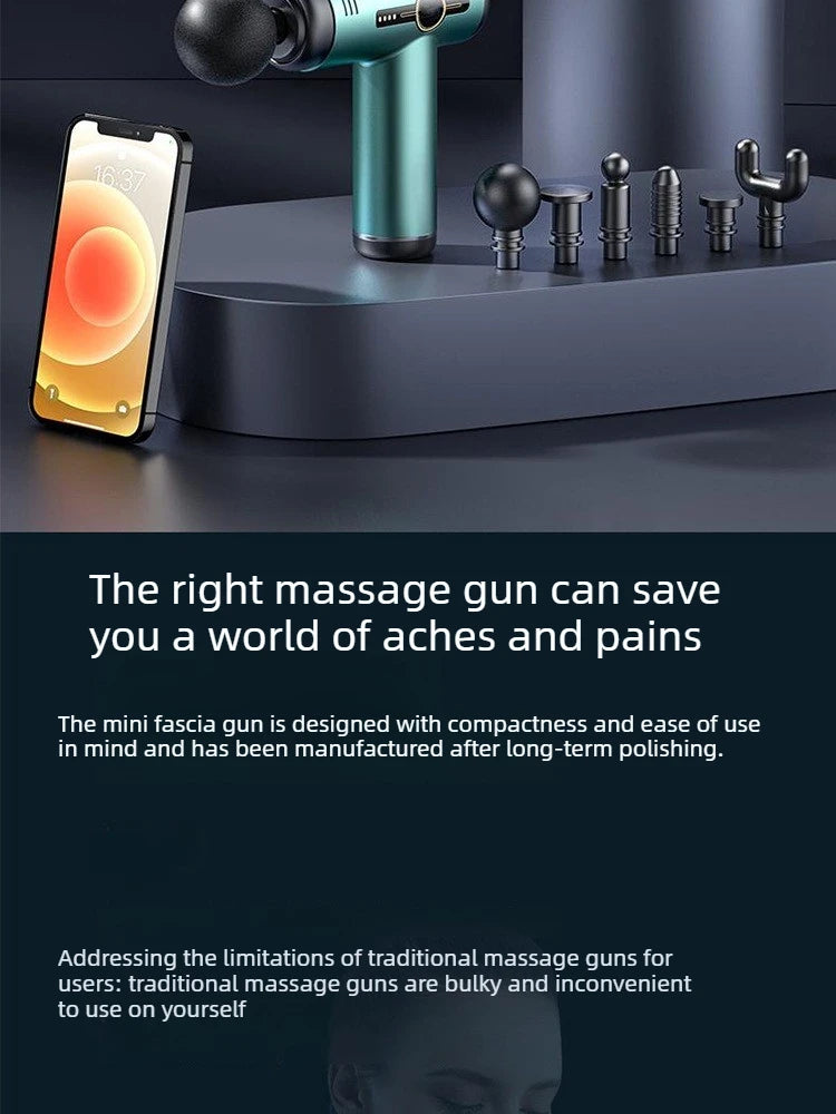 Tidesmit Muscle Massage Gun: Deep Tissue Percussive Therapy Device Fascia Gun Tidesmit