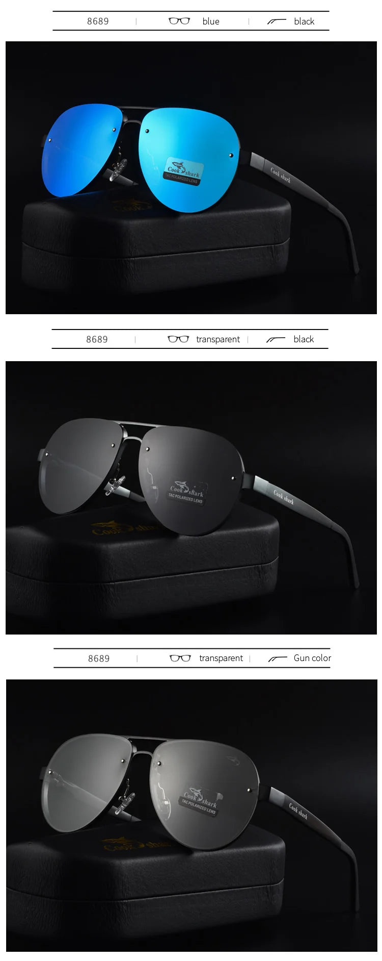 Color Changing Polarized Smart Glasses for Men - UV Protection Driving Tidesmit