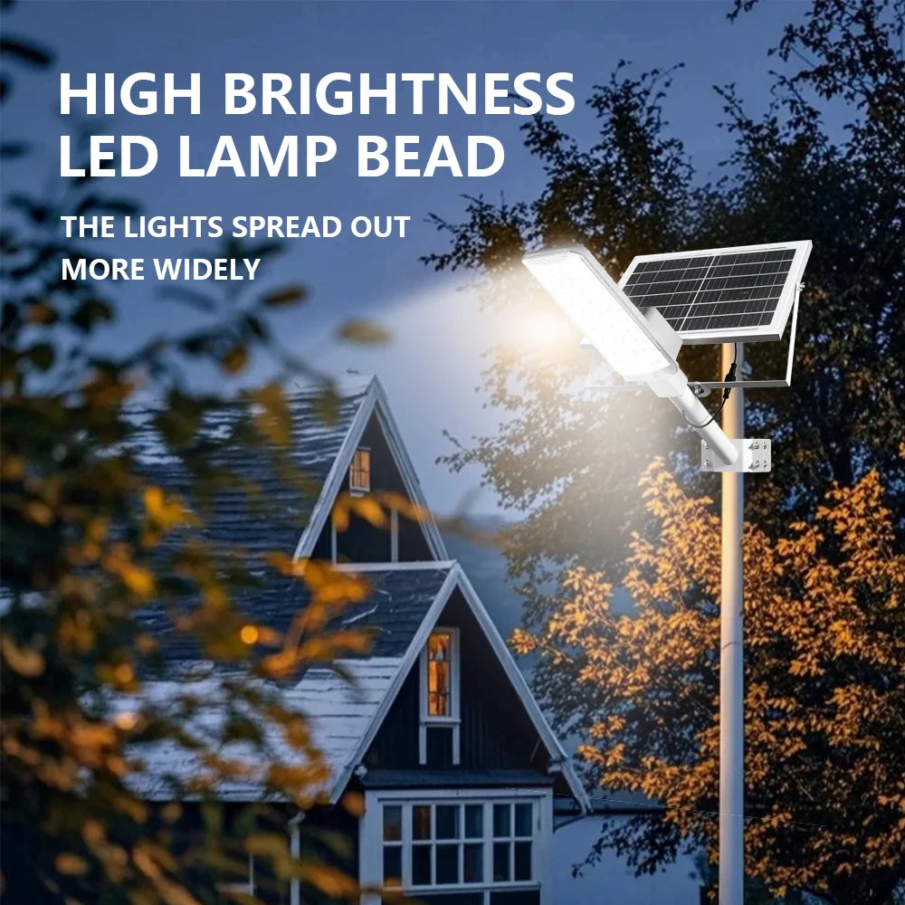A set of 4000mAh/6000mAh outdoor solar street lamps, commercial area lighting, wall lamps, with motion sensor and remote control