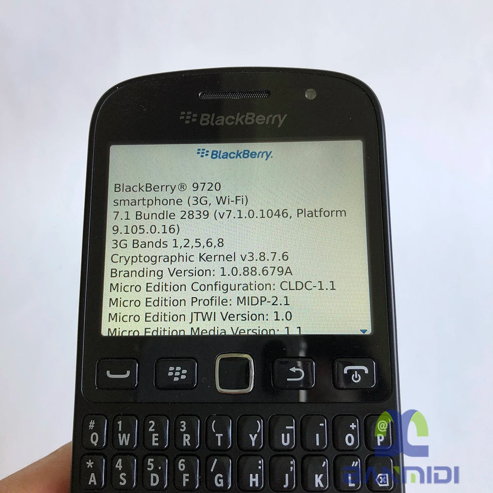Blackberry 9720 Samoa Original 3G Mobile Cell Phone Unlocked 2.8" 5MP WiFi  Smartphone QWERTY Cellphone English Arabic QWERTY