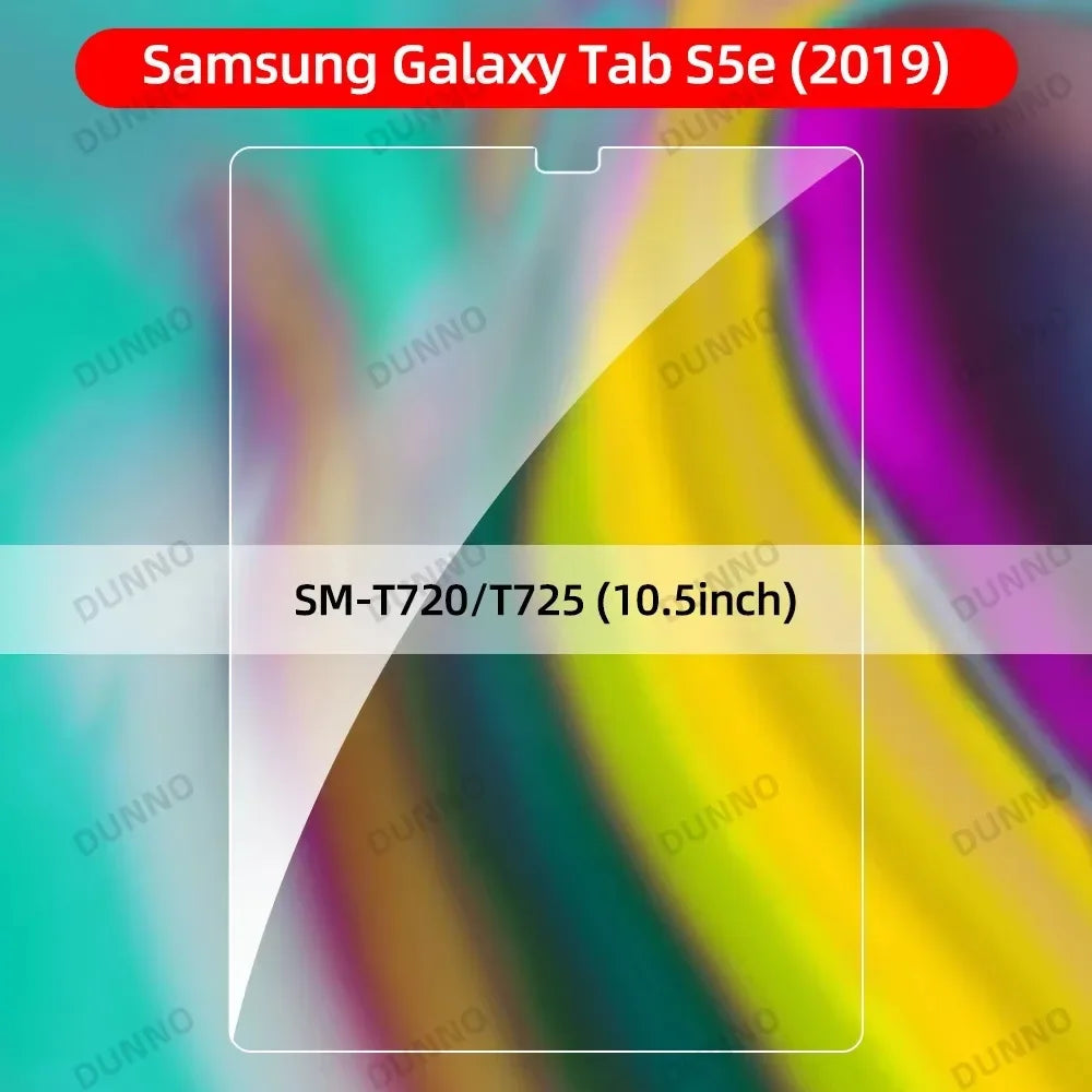 Samsung Galaxy Tab Tempered Glass Screen Protector | Anti-Scratch 9H Film For Tab S5e T720 Tidesmit